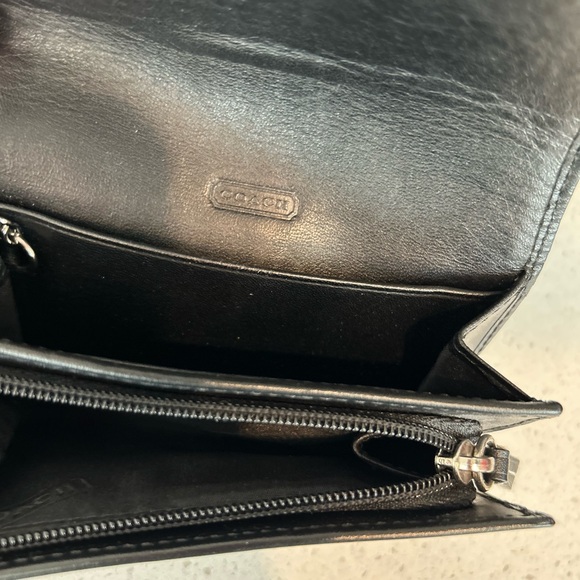 Coach Monogram Cosmetic Bag Wallet Bundle Black - Picture 7 of 11